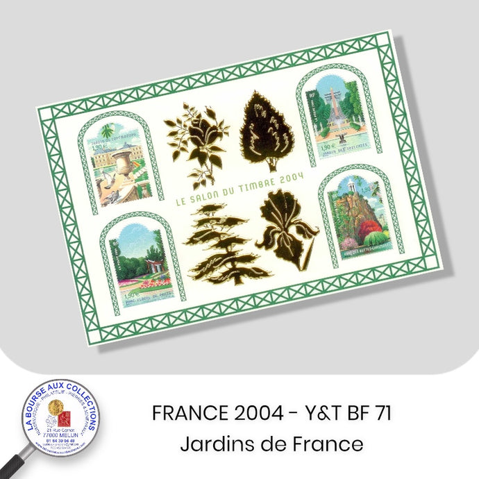 2004 - BF n° 71 -  Jardins de France - Neuf **