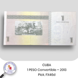 CUBA - 1 PESO Convertible – 2013 - Pick. FX46d