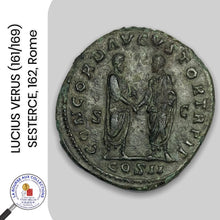 Charger l&#39;image dans la galerie, LUCIUS VERUS (161/169) -  SESTERCE, 162 ap J.C., Rome
