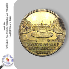 Charger l&#39;image dans la galerie, Médaille. EXPOSITION COLONIALE INTERNATIONALE PARIS 1931 - AMERIQUE par L. Bazor
