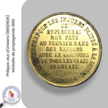 Charger l&#39;image dans la galerie, Philippe d&#39;Orléans (1869-1926) - Médaille de Propagande - 1899
