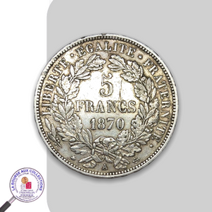 DÉFENSE NATIONALE (1870/1871) - 5 FRANCS Type Cérès 1870 A, Paris