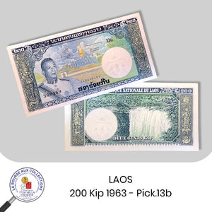 LAOS - 200 Kip 1963 - Pick.13b
