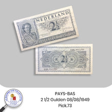 Charger l&#39;image dans la galerie, PAYS-BAS - 2 1/2 Gulden 08/08/1949 - Pick.73
