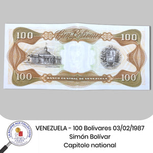 VENEZUELA - 100 Bolivares 03/02/1987 - Pick.66a