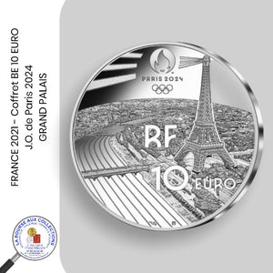 10 euro FRANCE 2021 -  J.O. de Paris 2024 - GRAND PALAIS - Coffret BE