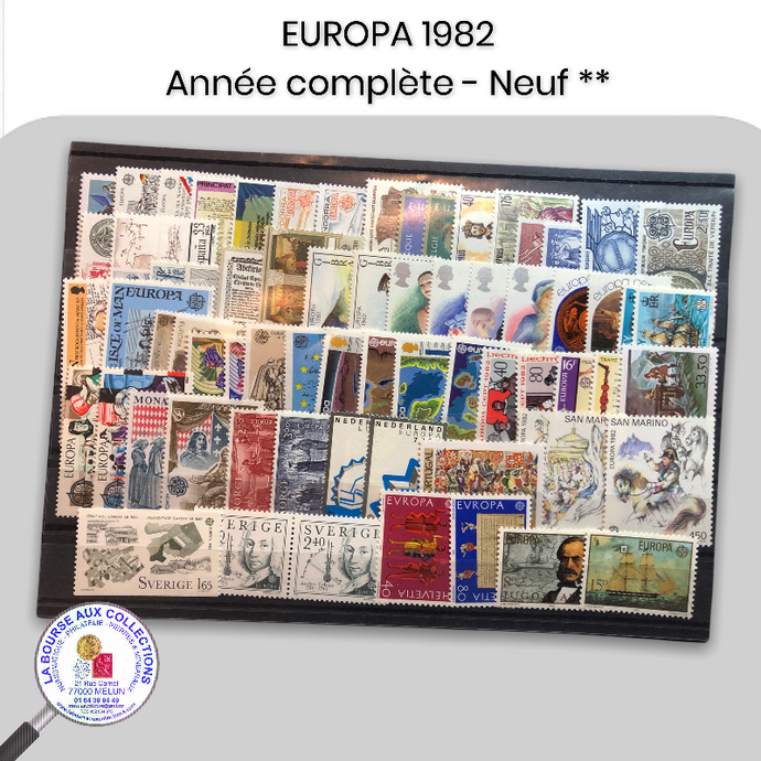 Année complète timbres EUROPA 1982 - Neufs **
