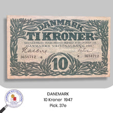 Charger l&#39;image dans la galerie, DANEMARK - 10 KRONER 1947 - Pick. 37e
