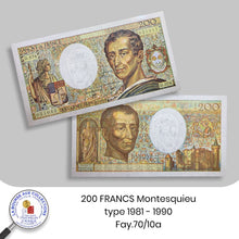 Charger l&#39;image dans la galerie, 200 FRANCS Montesquieu type 1981 - 1990. Fay.70/10a - NEUF/UNC
