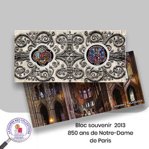 2013 - Bloc souvenir n° 78 -  850e Anniversaire de la Cathédrale Notre -Dame de Paris - Neuf **