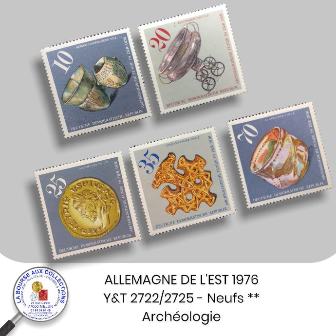ALLEMAGNE DE L'EST 1976 - Y&T 1858/1862 - Archéologie – Neufs **