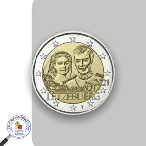 2 euro LUXEMBOURG 2021 - 40e anniversaire du mariage du grand-duc Henri, 2 versions