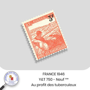 1946 - Y&T 750 -  Au profit des tuberculeux - Neuf **