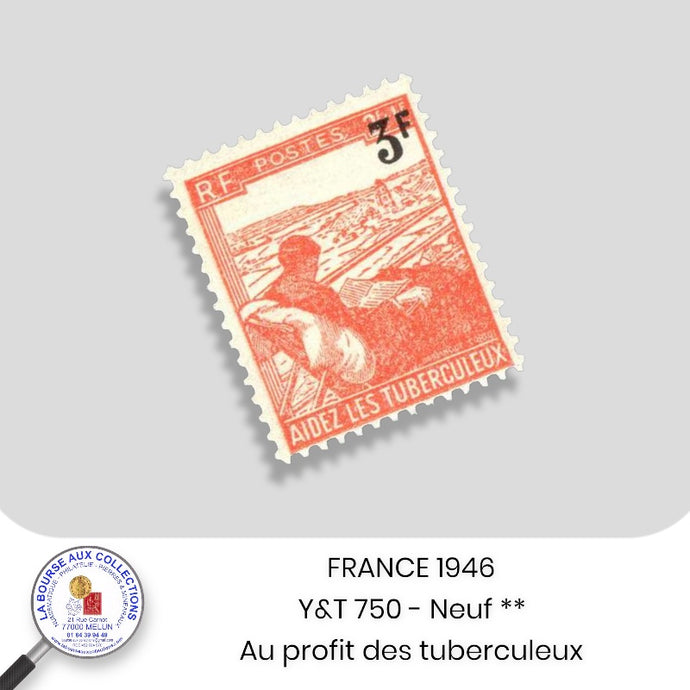 1946 - Y&T 750 -  Au profit des tuberculeux - Neuf **