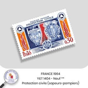 1964 - Y&T 1404 - Protection civile (sapeurs-pompiers) - Neuf **