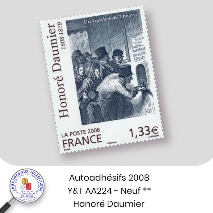 2008 - Autoadhésifs - Y&T AA224 (4305) - Honoré Daumier - Neuf **