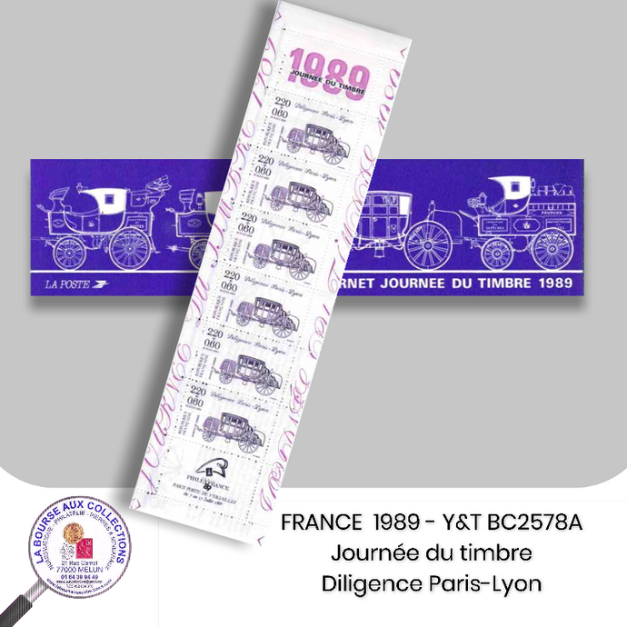 1989 - Journée du Timbre BC2578A - Diligence Paris-Lyon - Neuf **