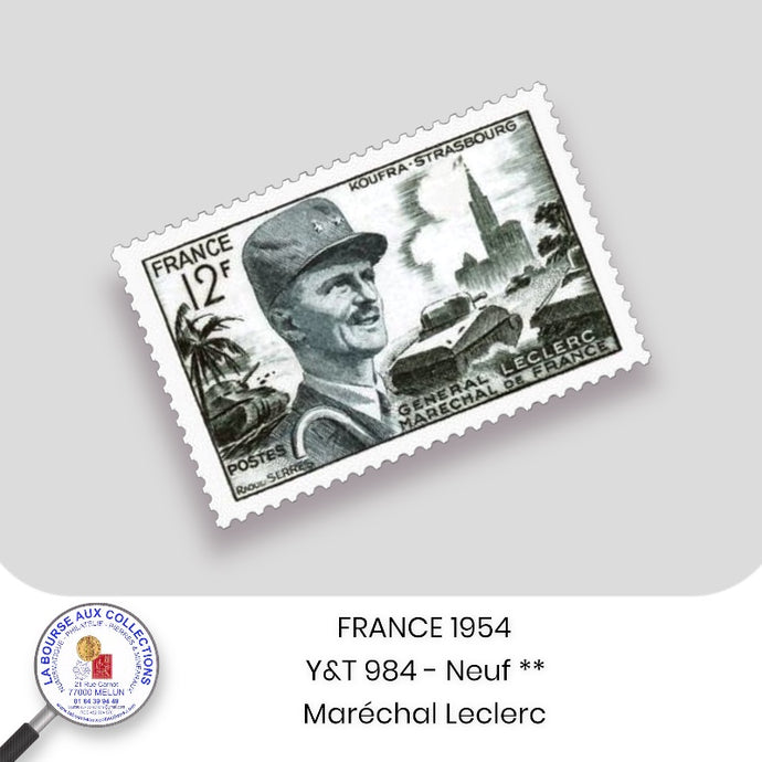 1954 - Y&T 984 - Maréchal Leclerc - Neuf **
