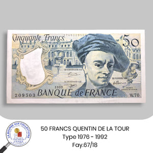 50 FRANCS Quentin de la Tour, type 1976 - 1992 - Fay.67/18 - NEUF / UNC