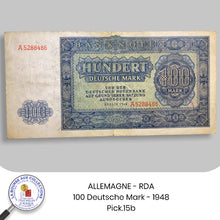Charger l&#39;image dans la galerie, ALLEMAGNE DE L&#39;EST - 100 Deutsche Mark - 1948 - Pick.15b

