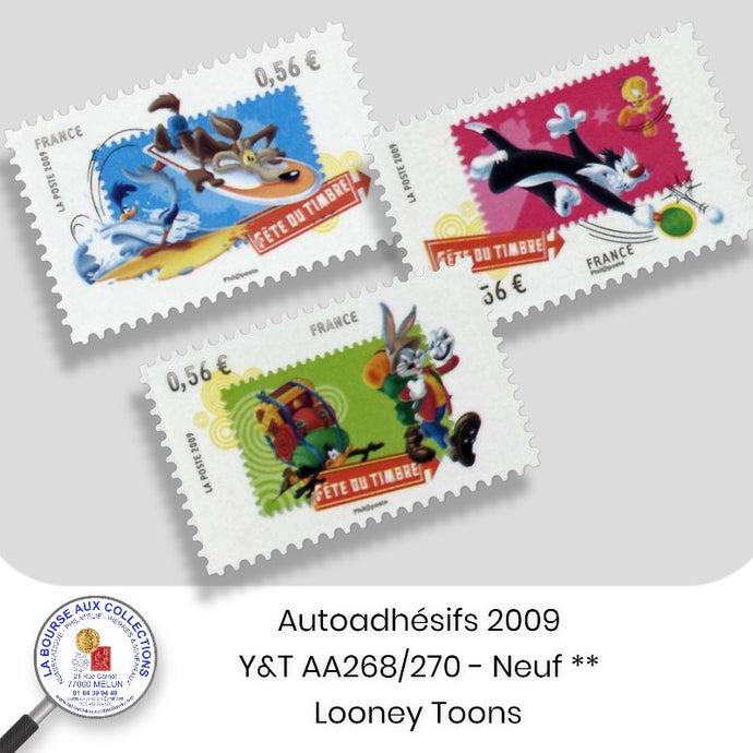 2009 - Autoadhésifs - Y&T n° AA 268/270 -  Les Looney Toons - Neufs **