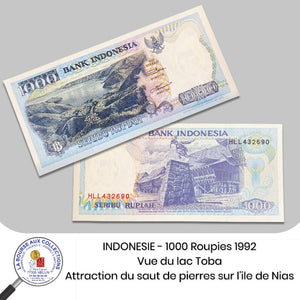 INDONESIE - 1000 Roupies 1992 - Pick129a