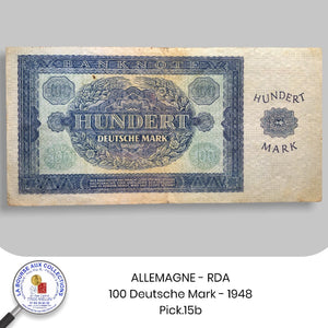 ALLEMAGNE DE L'EST - 100 Deutsche Mark - 1948 - Pick.15b