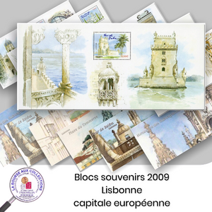 2009 - Blocs souvenirs n° 38/43 - Capitales européennes. Lisbonne (Portugal) -  Neuf **