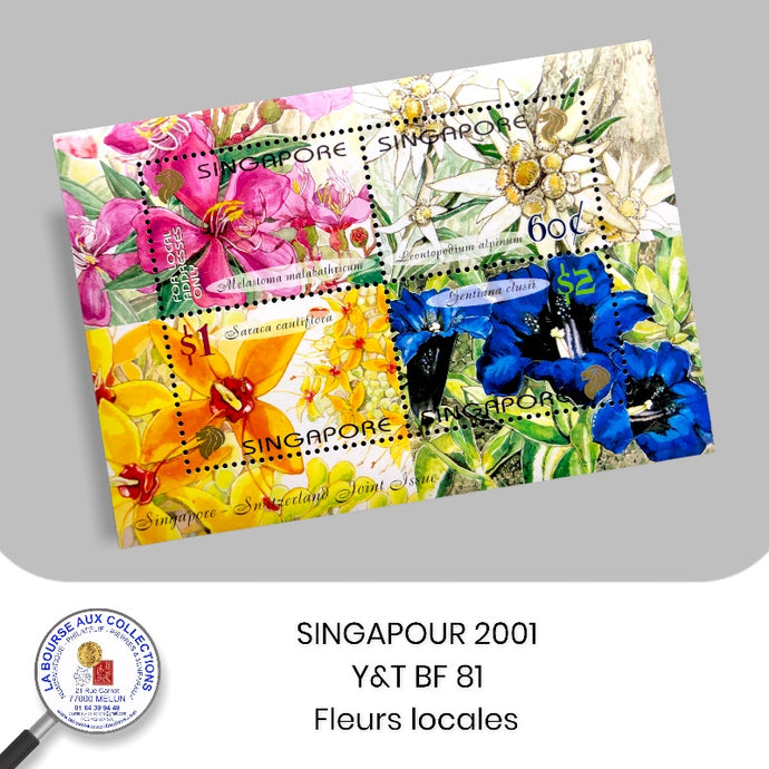 SINGAPOUR 2001 - Y&T BF 81 - Fleurs locales - Neuf **