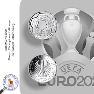 20 euro ALLEMAGNE 2020 - J Hambourg - Championnat d'Europe de football - UNC
