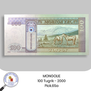 MONGOLIE - 100 Tugrik - 2000 - Pick.65a