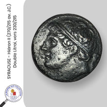 Charger l&#39;image dans la galerie, SYRACUSE - Hieron II (270/215 av. J.-C.) - Double litrai, vers 230/215 av. J.-C.
