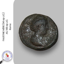 Charger l&#39;image dans la galerie, FAUSTINE MERE  (141 ap. J.-C.) - AS, 148 ap J.C., Rome
