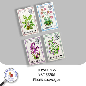 JERSEY 1972 - Y&T n° 55/58 - Fleurs sauvages de Jersey - Neufs **