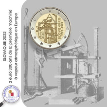 Charger l&#39;image dans la galerie, 2 euro SLOVAQUIE 2022 - 300 ans de la 1ére  machine à vapeur atmosphérique en Europe
