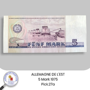 ALLEMAGNE DE L'EST - 5 MARK 1975 - Pick.27a - NEUF / UNC