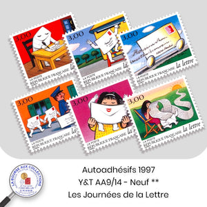1997 - Autoadhésifs -  Y&T n°  AA 9/14 (3060/3065) -  Les Journées de la Lettre - Neuf **
