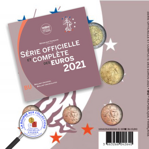 Coffret BU série monnaies euro France 2021 - Monnaie de Paris