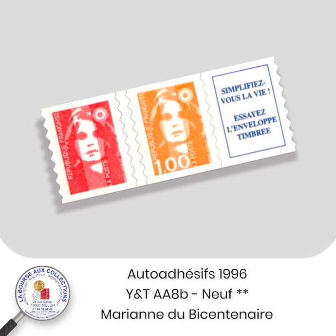 1996 - Autoadhésifs -  Y&T n°  AA 8b (3900+2874) -  Marianne du bicentenaire - Neuf **
