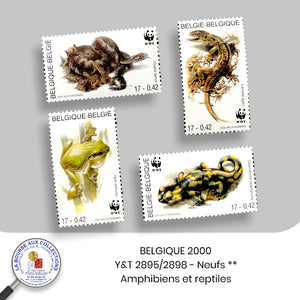 BELGIQUE 2000 - Y&T 2895/2898 - Amphibiens et reptiles - NEUF **