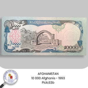 AFGHANISTAN - 10 000 Afghanis - 1993 - Pick.63b - NEUF/UNC