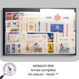 MONACO - 1999 - Année Complète - Timbres neufs **