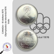Charger l&#39;image dans la galerie, CANADA  - 10 dollars 1975 - Olympiades de Montréal 1976 - Voile
