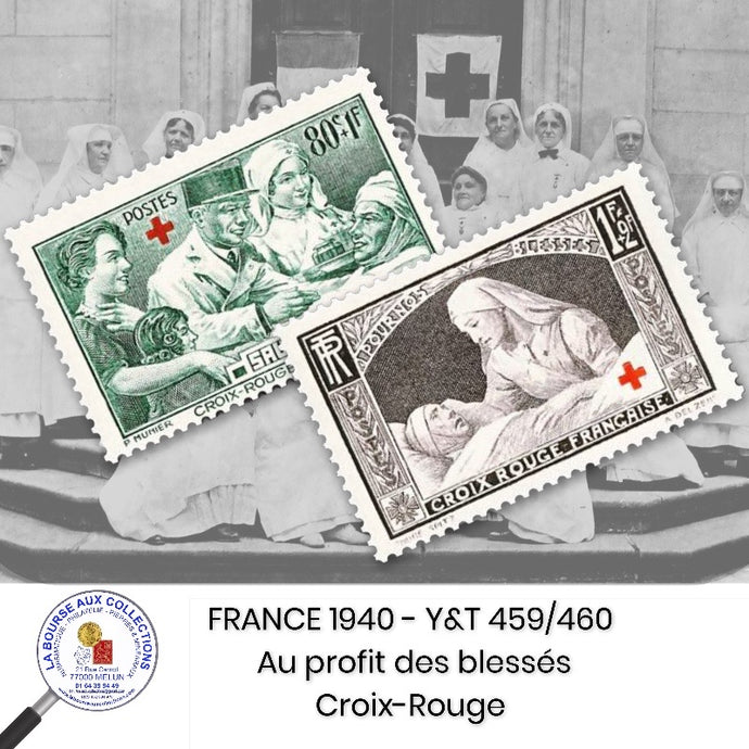 1940 - Y&T 459/460 - Au profit des blessés / Croix-Rouge - Neuf **
