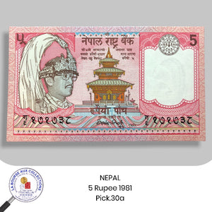 NEPAL - 5 Rupee 1981 - Pick.30a - NEUF /UNC