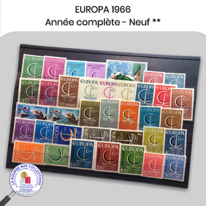 Année complète timbres EUROPA 1966 - Neufs **