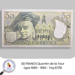50 FRANCS Quentin de la Tour, type 1980 - 1992 - Fay.67/18 - NEUF / UNC