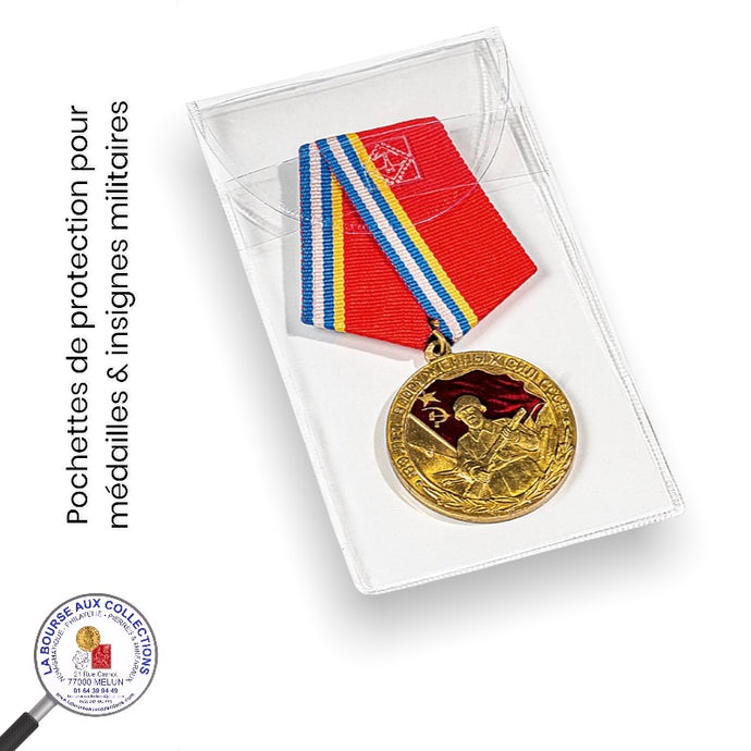 Pochettes de protection pour médailles & insignes militaires