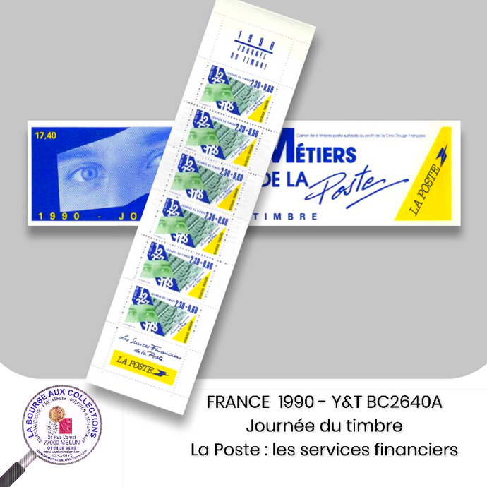 1990 - Journée du Timbre BC2640A - La Poste : les services financiers - Neuf **