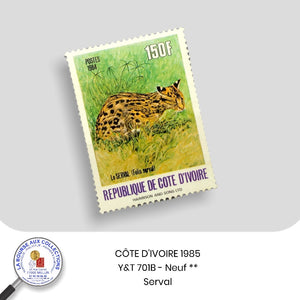 COTE D'IVOIRE 1984 - Y&T n° 701B - Serval - Neuf **